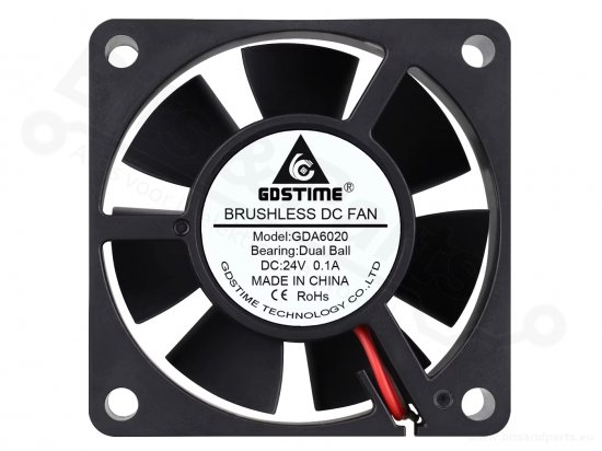 Fan/Ventilator axiaal 6020 60x60x20mm 24VDC